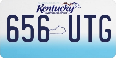 KY license plate 656UTG