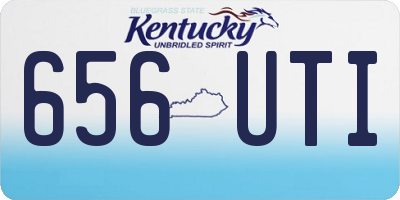 KY license plate 656UTI