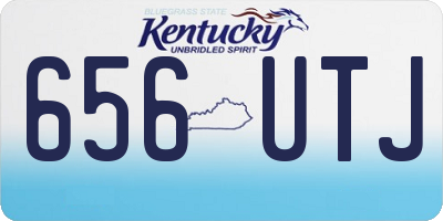 KY license plate 656UTJ