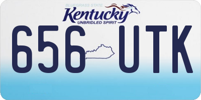 KY license plate 656UTK