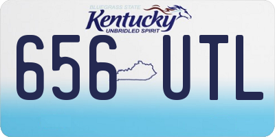 KY license plate 656UTL