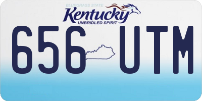 KY license plate 656UTM
