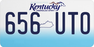 KY license plate 656UTO