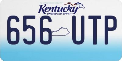 KY license plate 656UTP