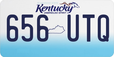 KY license plate 656UTQ