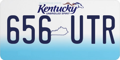 KY license plate 656UTR