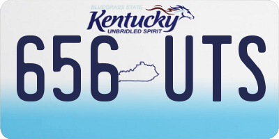 KY license plate 656UTS