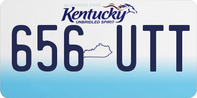 KY license plate 656UTT