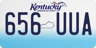 KY license plate 656UUA