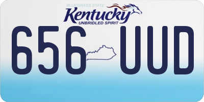 KY license plate 656UUD