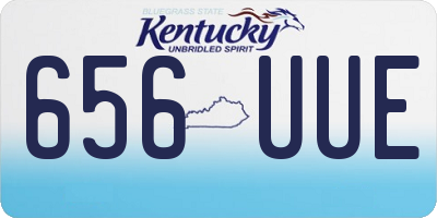 KY license plate 656UUE