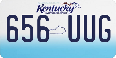 KY license plate 656UUG