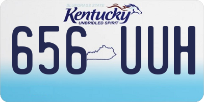 KY license plate 656UUH