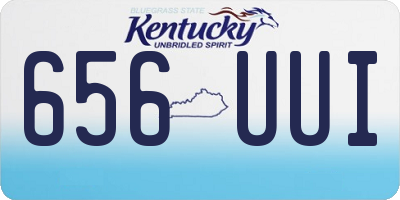 KY license plate 656UUI