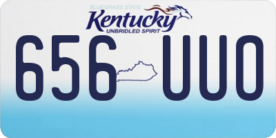 KY license plate 656UUO