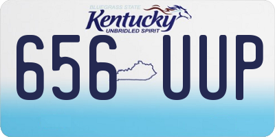 KY license plate 656UUP