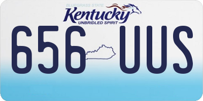 KY license plate 656UUS