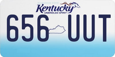 KY license plate 656UUT
