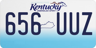 KY license plate 656UUZ