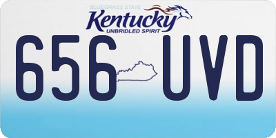 KY license plate 656UVD