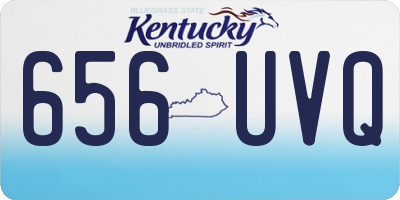 KY license plate 656UVQ