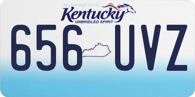 KY license plate 656UVZ