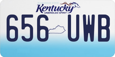 KY license plate 656UWB