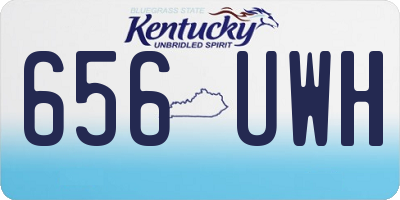 KY license plate 656UWH