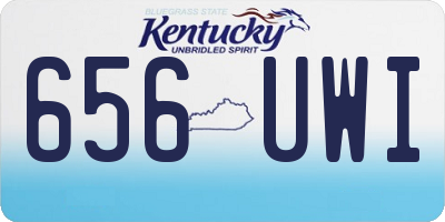 KY license plate 656UWI
