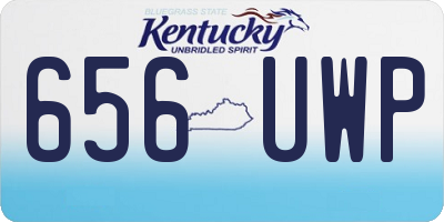 KY license plate 656UWP