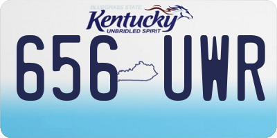 KY license plate 656UWR