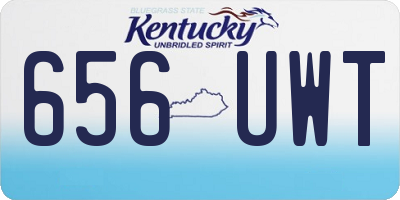 KY license plate 656UWT