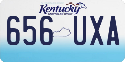 KY license plate 656UXA
