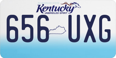 KY license plate 656UXG