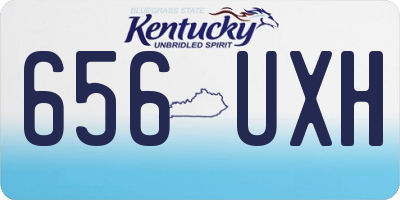 KY license plate 656UXH
