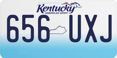 KY license plate 656UXJ