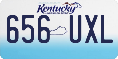 KY license plate 656UXL