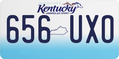 KY license plate 656UXO