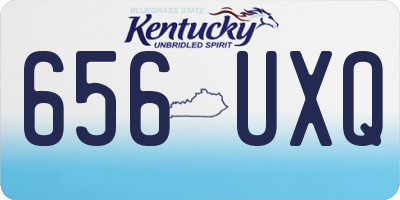 KY license plate 656UXQ
