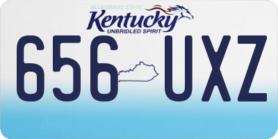 KY license plate 656UXZ