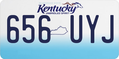 KY license plate 656UYJ