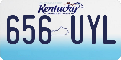 KY license plate 656UYL