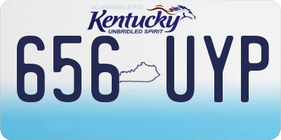 KY license plate 656UYP