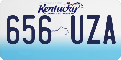 KY license plate 656UZA