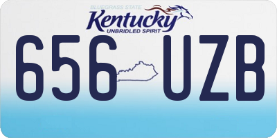 KY license plate 656UZB