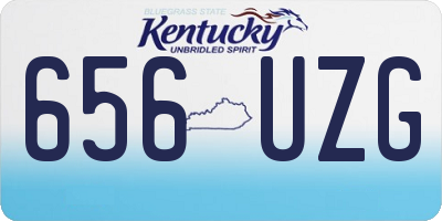 KY license plate 656UZG