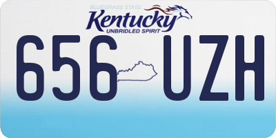 KY license plate 656UZH