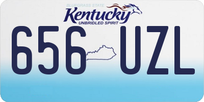 KY license plate 656UZL