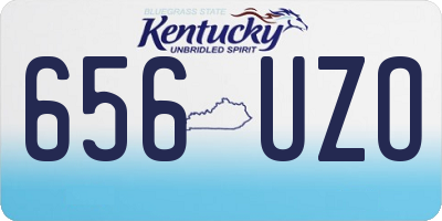 KY license plate 656UZO