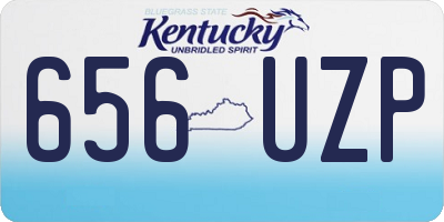 KY license plate 656UZP